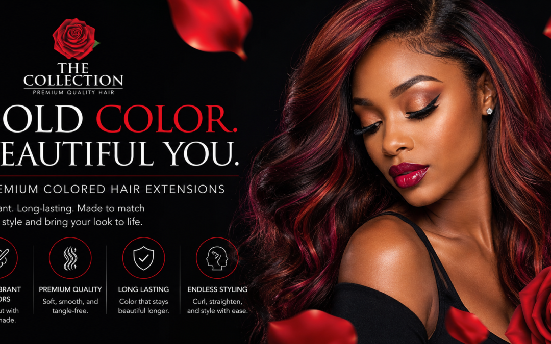 Colored Hair Extensions for a Bold Elegant Look